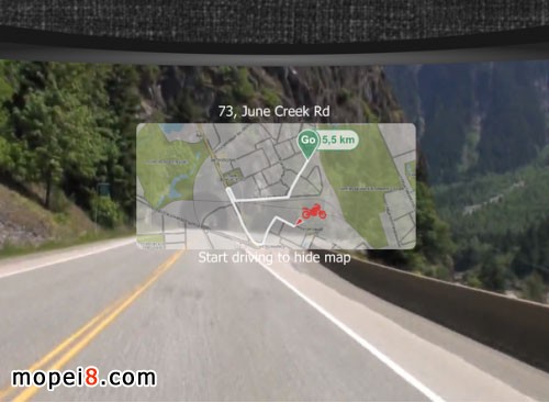 專為摩托車手打造的Glass 俄公司推增強(qiáng)現(xiàn)實(shí)頭盔