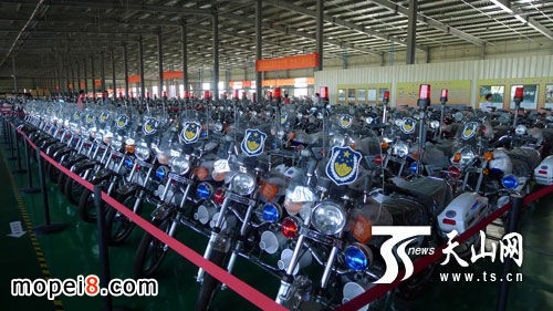 新疆嘉納仕摩托車有限公司生產(chǎn)車間景象