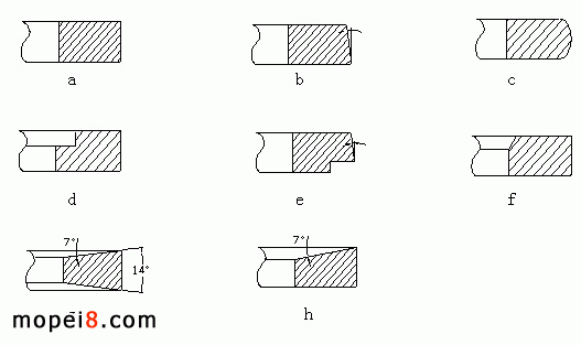 常用活塞環的斷面形狀