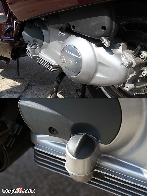 意大利比亞喬Vespa摩托車齒輪油添加位置