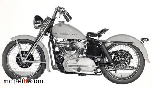 1952年K型摩托車搭載了扁頭發動機