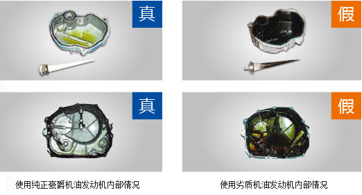 真假豪爵摩托車機油性能對比