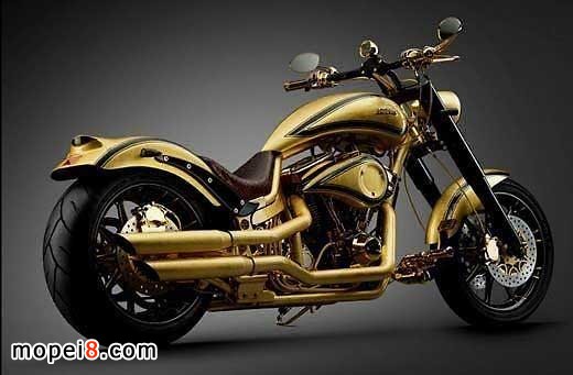 丹麥著名摩托車(chē)公司打造世界最貴土豪金摩托車(chē)