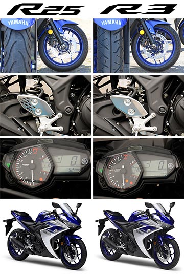 雅馬哈YZF-R3和R25摩托車的區別