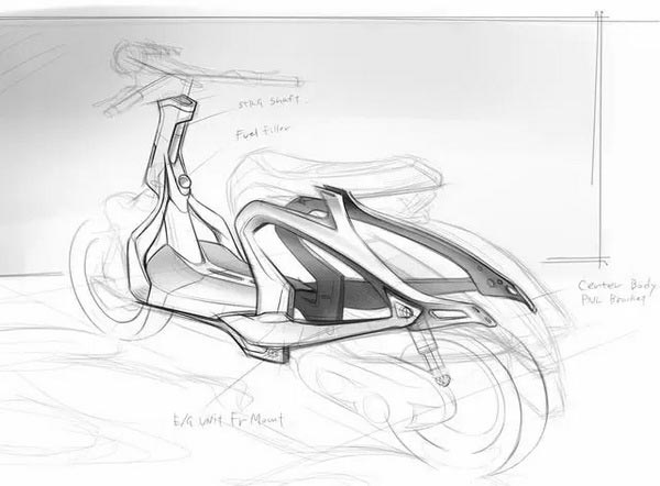 雅馬哈發(fā)布帶翅膀的踏板車